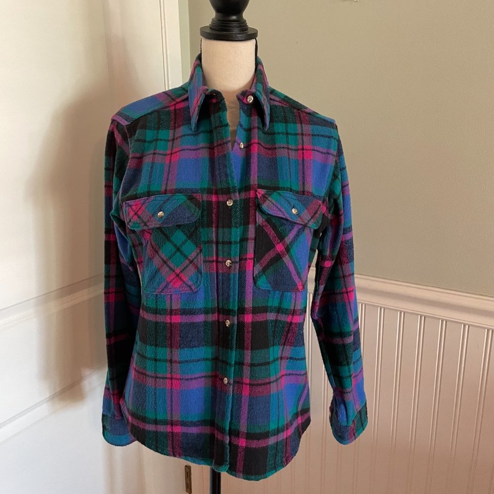 Vintage Gander Mountain Womens Flannel Long Sleeve Medium - Picture 4 of 10